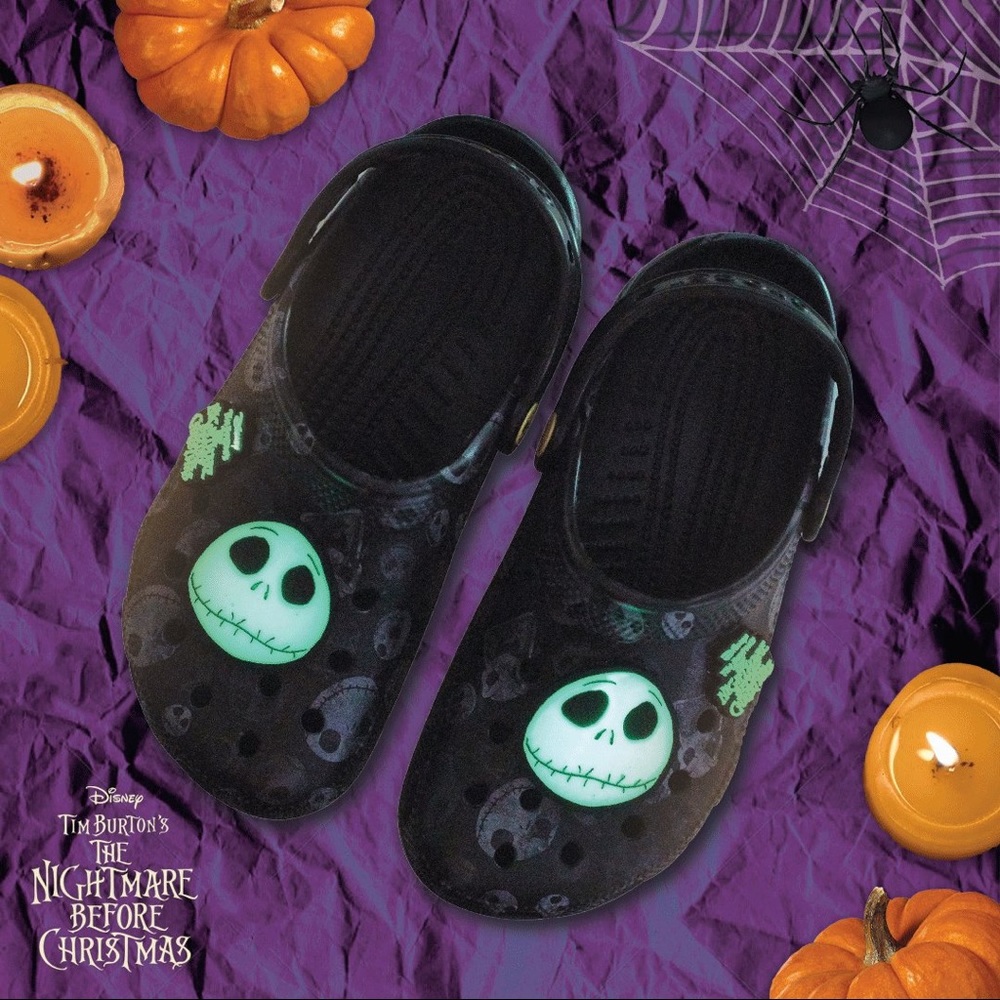 Nightmare before Christmas crocs Jack Disney Tim burton Halloween shoes - Picture 1 of 8